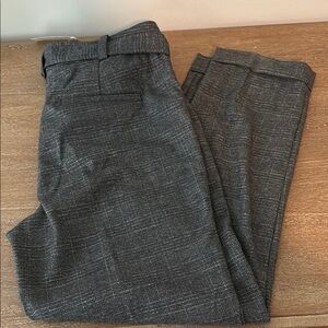 NWT LOFT Gray Plaid Pants